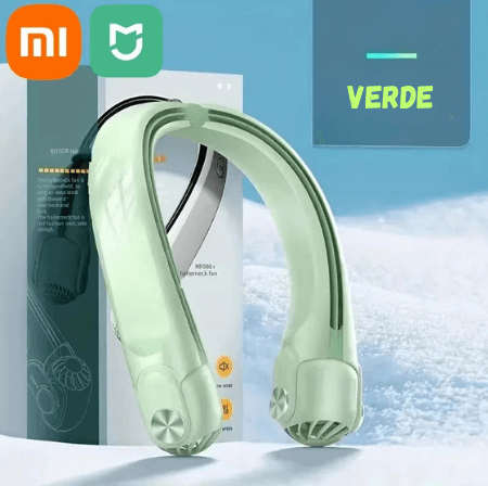 Ventilador Portátil de Pescoço Xiaomi 5000 mAh: Brisa Refrescante em Movimento