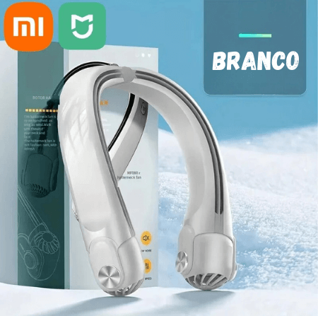 Ventilador Portátil de Pescoço Xiaomi 5000 mAh: Brisa Refrescante em Movimento