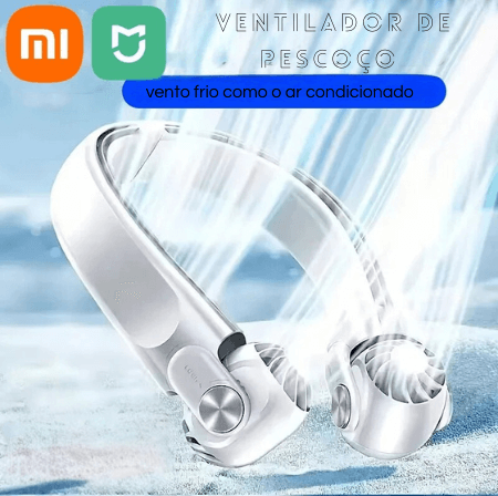 Ventilador Portátil de Pescoço Xiaomi 5000 mAh: Brisa Refrescante em Movimento